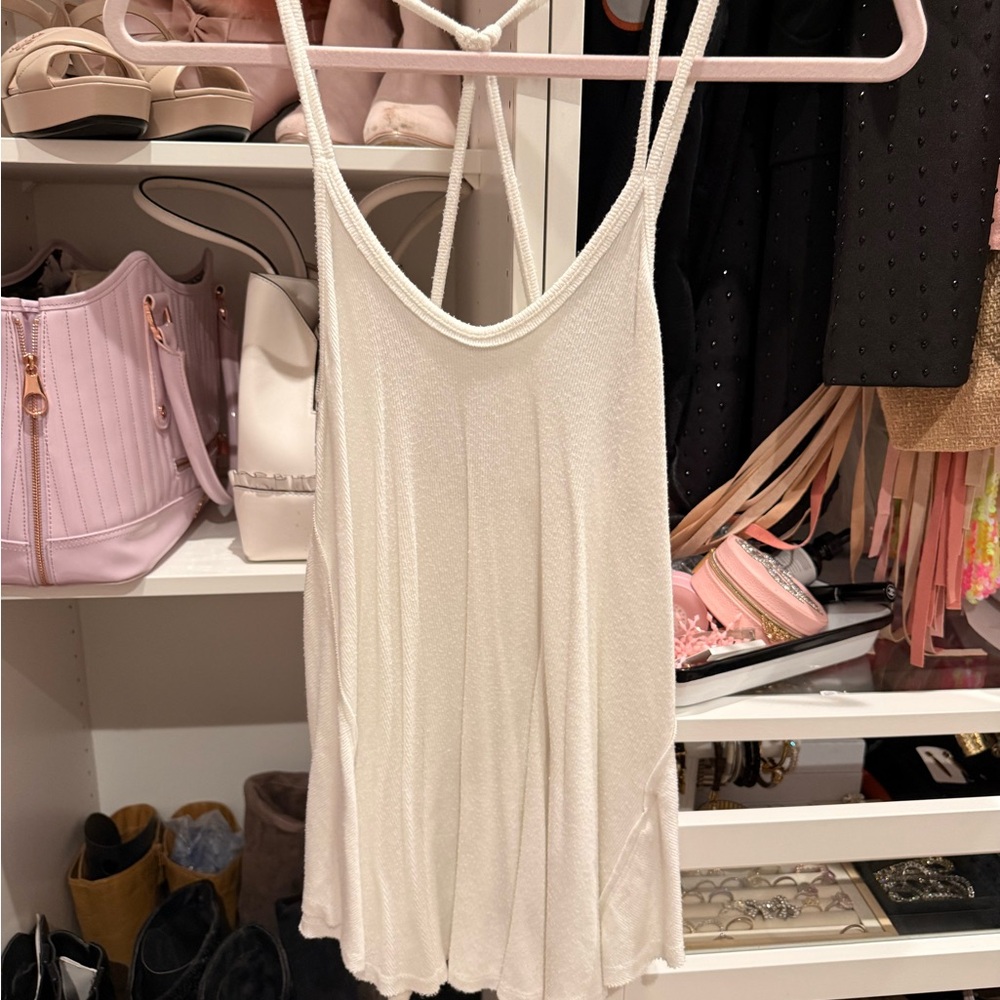 We The Free Soft Cream Swing Cami Tank